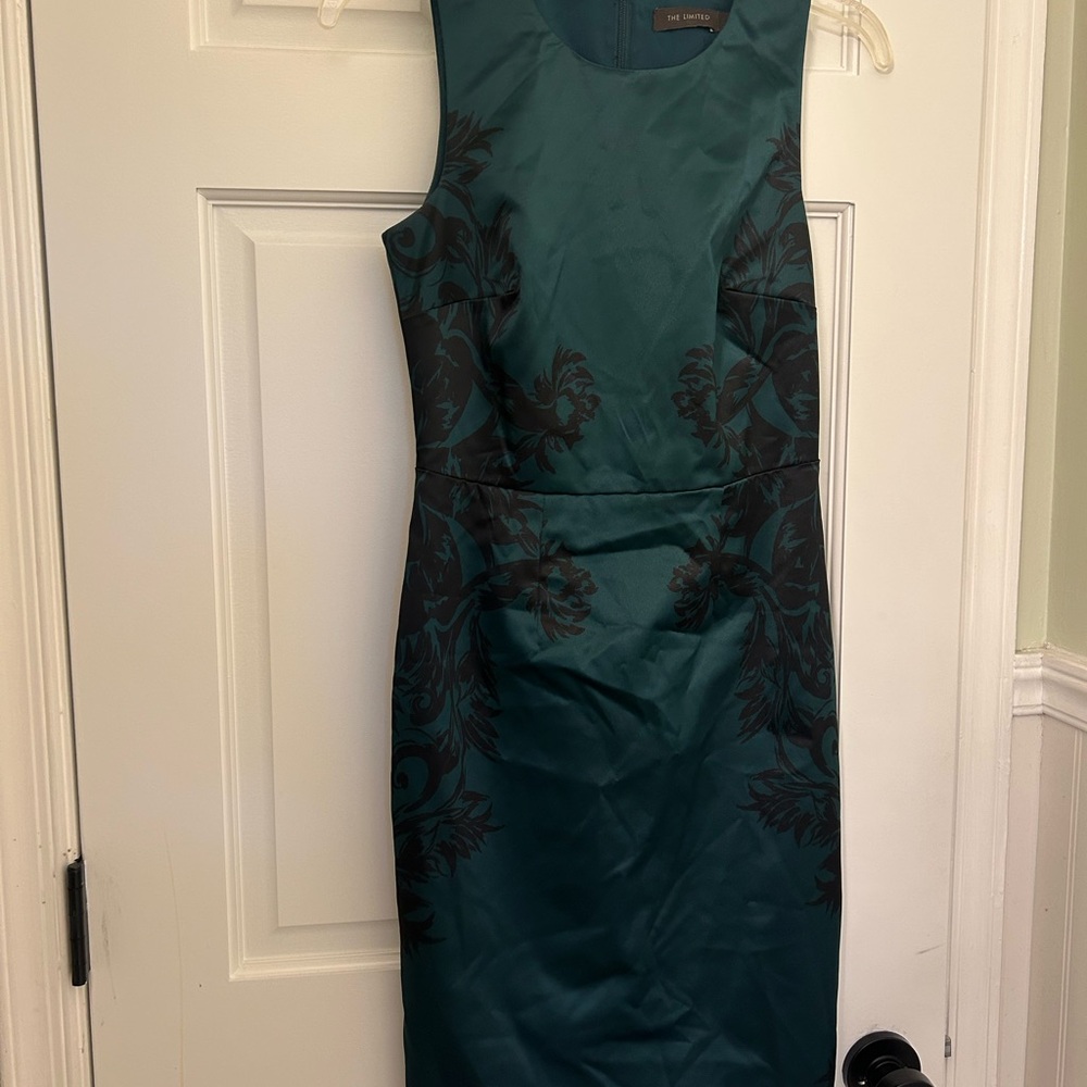 Teal and Black Dress